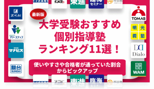 大学受験におすすめの個別指導塾TOP12選！費用相場や選び方も合わせて紹介